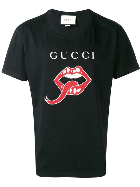 gucci mouth and tongue print t-shirt|gucci t shirt sale.